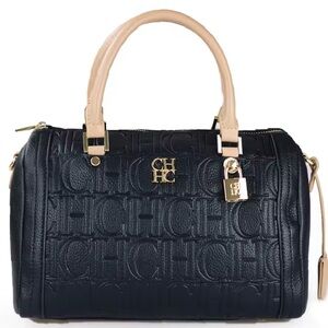 CH brand Black and Tan Satchel luxury bag